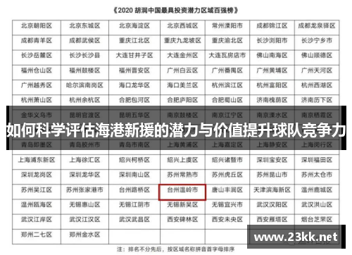 如何科学评估海港新援的潜力与价值提升球队竞争力